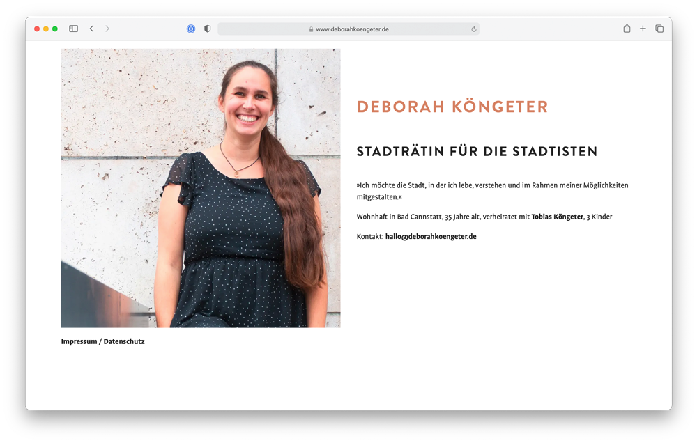 Screenshot of www.deborahkoengeter.de