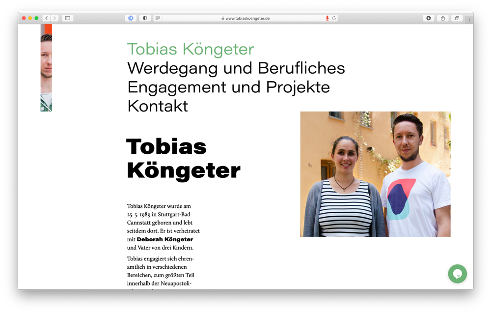 Screenshot of www.tobiaskoengeter.de