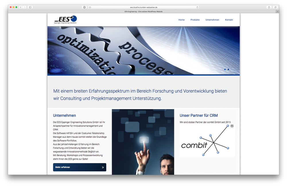 Screenshot of www.ees-engineering.de